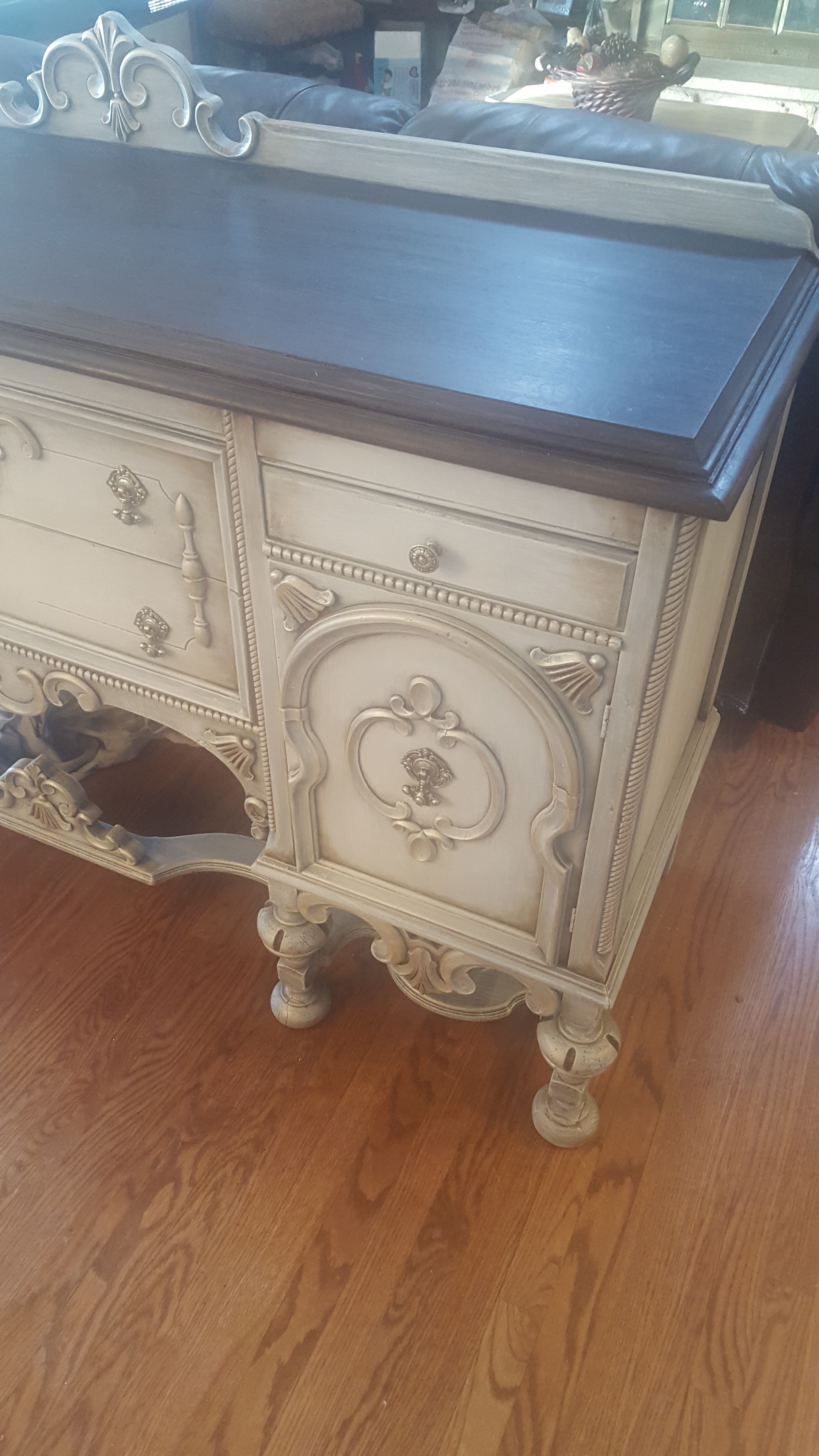 1920s Jacobean Buffet Makeover: BEFORE AND AFTER – JK Hansen Studios