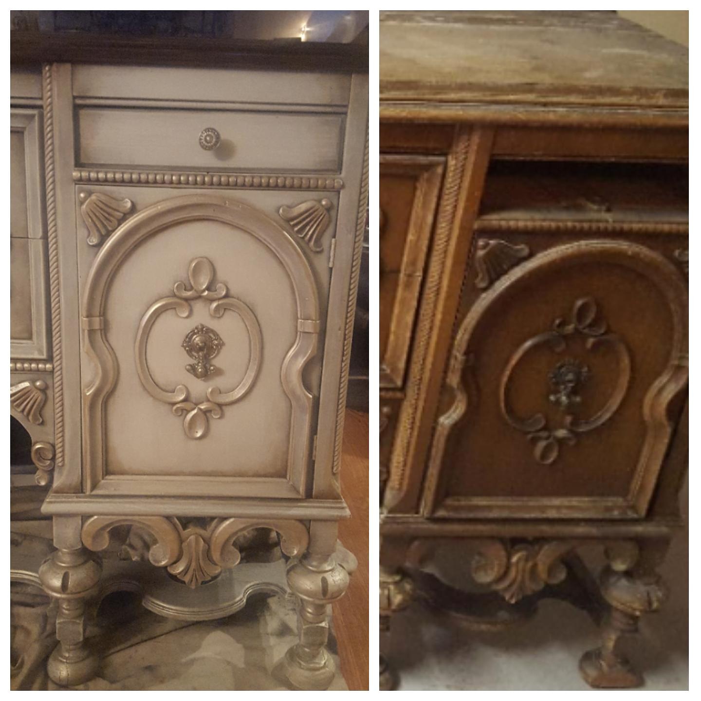 1920s Jacobean Buffet Makeover: BEFORE AND AFTER – JK Hansen Studios